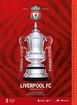 Liverpool FC Programmes – vs Norwich City FAC – 2 March 2022