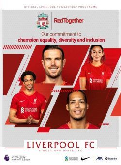 Liverpool FC Programmes – vs West Ham United – 5 March 2022