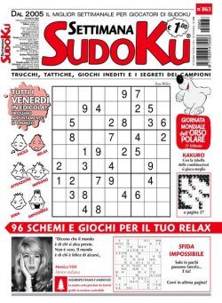 Settimana Sudoku – 23 febbraio 2022