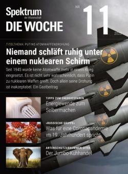 Spektrum – Die Woche – 17 Marz 2022