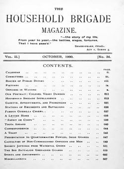 The Guards Magazine – October 1900