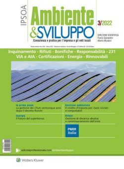 Ambiente & sviluppo – Marzo 2022