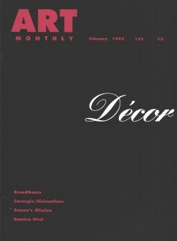 Art Monthly – February 1992