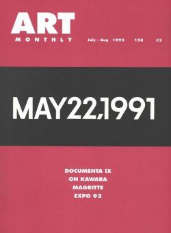 Art Monthly – July-August 1992