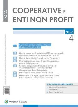 Cooperative e enti non profit – Aprile 2022