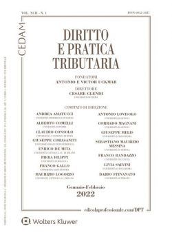 Diritto e Pratica Tributaria – Gennaio 2022