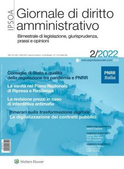 Giornale di diritto amministrativo – Aprile 2022