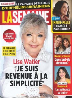 La Semaine – avril 01 2022