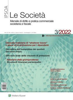 Le Societa – Marzo 2022