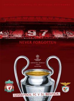 Liverpool FC Programmes – vs Benfica CL – 13 April 2022