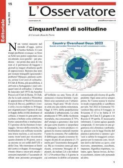 L’Osservatore – 09 aprile 2022