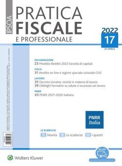 Pratica Fiscale e Professionale – 25 Aprile 2022