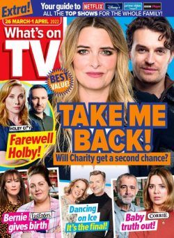 What’s on TV – 26 March 2022