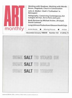 Art Monthly – December-January 1988-89