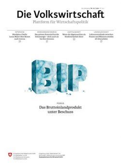 Die Volkswirtschaft – Oktober 2021