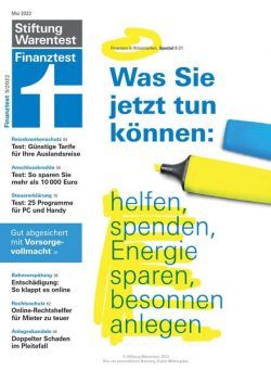 Finanztest – Mai 2022