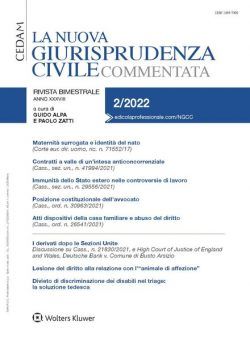 La Nuova Giurisprudenza Civile Commentata – N 2 2022