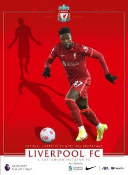 Liverpool FC Programmes – vs Tottenham Hotspur – 7 May 2022