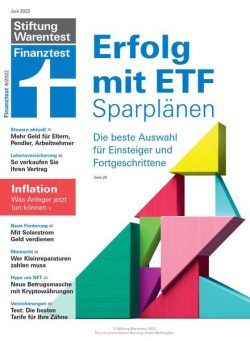 Stiftung Warentest Finanztest – Juni 2022