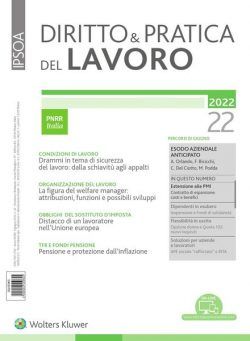 Diritto e Pratica del Lavoro – 4 Giugno 2022