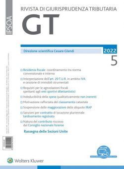 GT Rivista di Giurisprudenza Tributaria – Maggio 2022