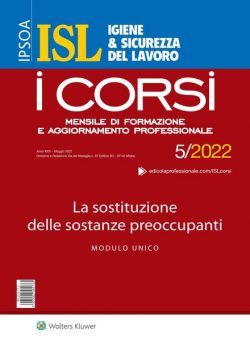 Igiene & Sicurezza del Lavoro Corsi – Maggio 2022