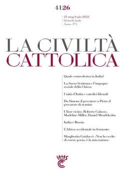 La Civilta Cattolica – 21 Maggio 2022