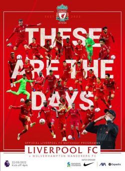 Liverpool FC Programmes – vs Wolverhampton Wanderers – 22 May 2022