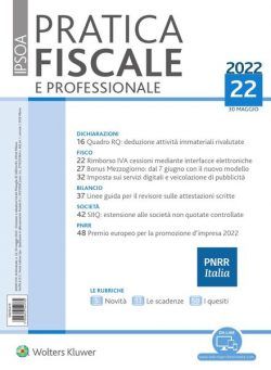 Pratica Fiscale e Professionale – 30 Maggio 2022