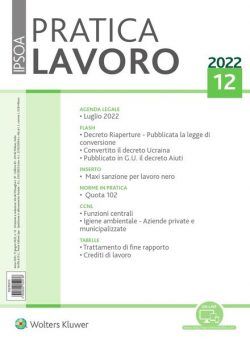 Pratica Lavoro – 11 Giugno 2022