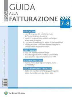 Guida alla Fatturazione – Luglio-Agosto 2022