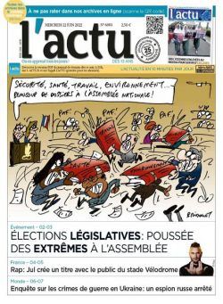 L’actu – 22 juin 2022