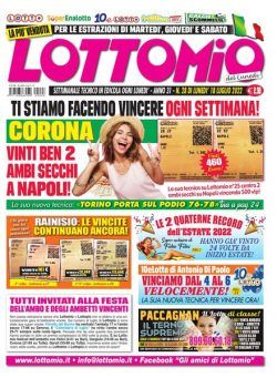 Lottomio del Lunedi – 18 Luglio 2022