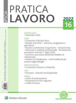 Pratica Lavoro – 6 Agosto 2022