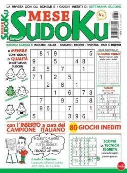 Settimana Sudoku Mese – 15 luglio 2022