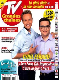 TV Grandes chaines – 9 Juillet 2022