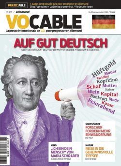 Vocable Allemand – 23 juin 2022