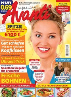 Avanti – 10 August 2022