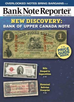 Bank Note Reporter – August 2022