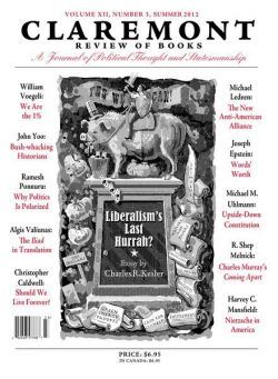 Claremont Review of Books – September 2012