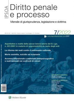 Diritto Penale e Processo – Luglio 2022