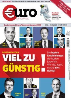 Euro am Sonntag – 19 August 2022