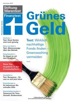 Finanztest – September 2022