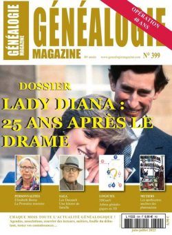 Genealogie – Juin-Juillet 2022