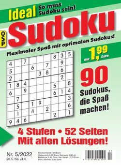 Ideal Sudoku – Nr 5 2022