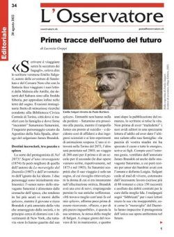 L’Osservatore – 20 agosto 2022