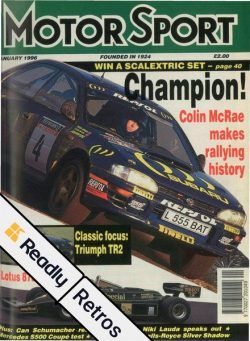 Motor Sport Retros – 03 August 2022