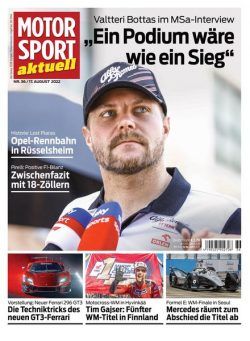 MOTORSPORT aktuell – 17 August 2022