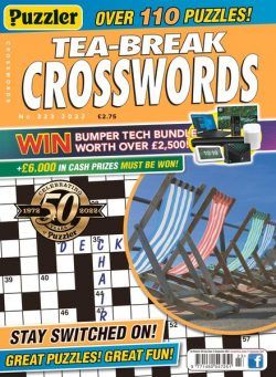 Puzzler Tea-Break Crosswords – August 2022