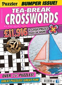 Puzzler Tea-Break Crosswords – July 2022